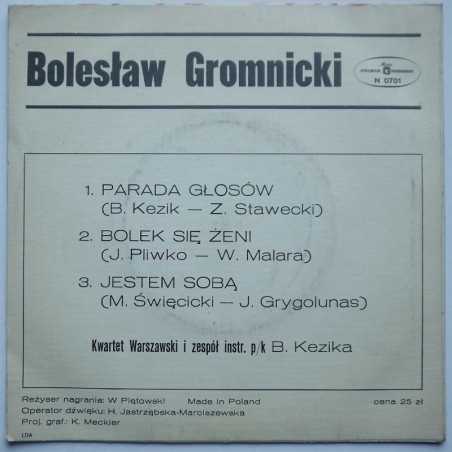 Gromnicki Bolesław - Parada głosów
