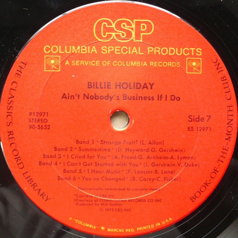 Billie Holiday - Ain't Nobady's Business If I...