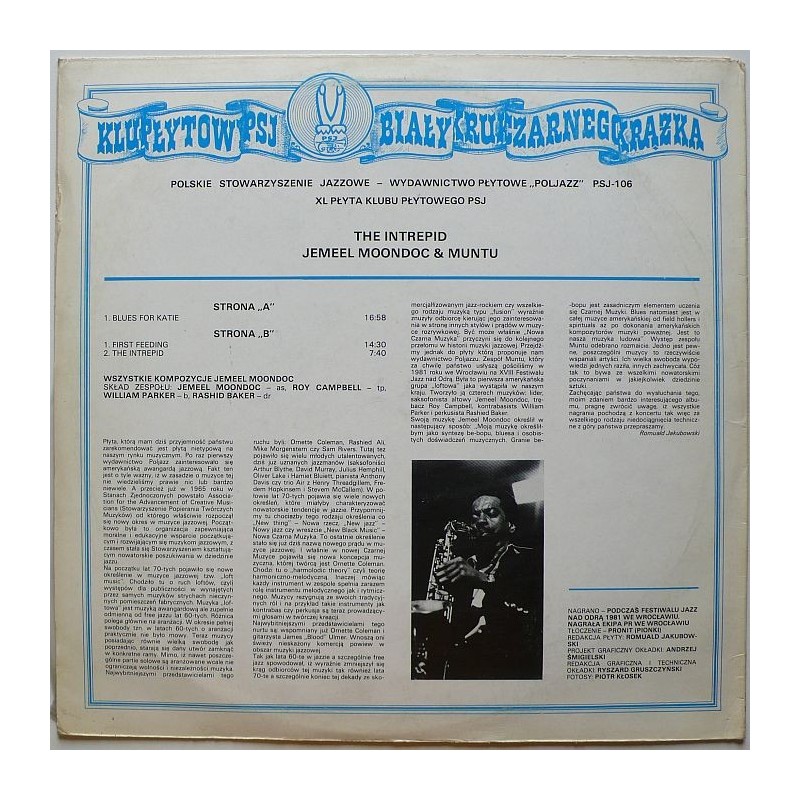 Jemeel Moondoc & Mantu - The Intrepid - Live In...