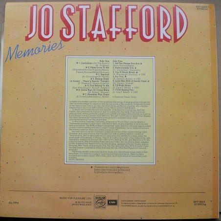 Jo Stafford - Memories