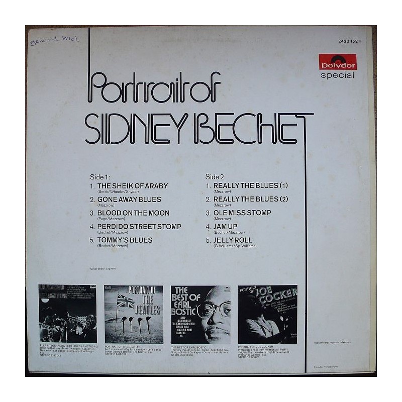 Sidney Bechet - Portrait of