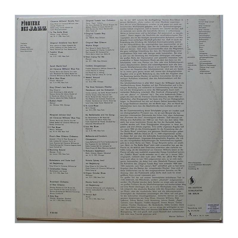 Składanka - Pioniere des Jazz