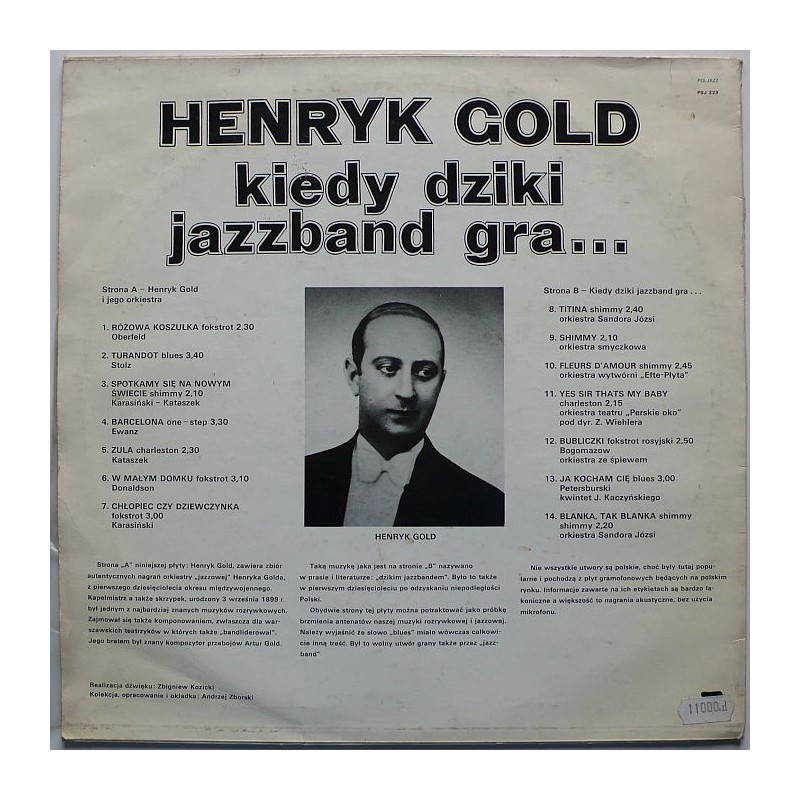 Gold Henryk - Kiedy dziki jazzband gra