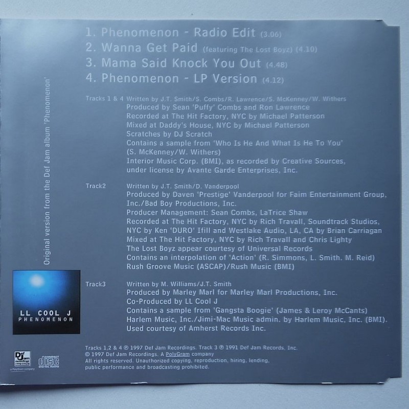 LL Cool J - Phenomenon (CDS)