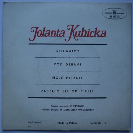 Kubicka Jolanta - Śpiewajmy