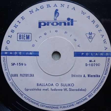 Przybylska Sława - Melodia mojego miasta / Ballada o Suliko