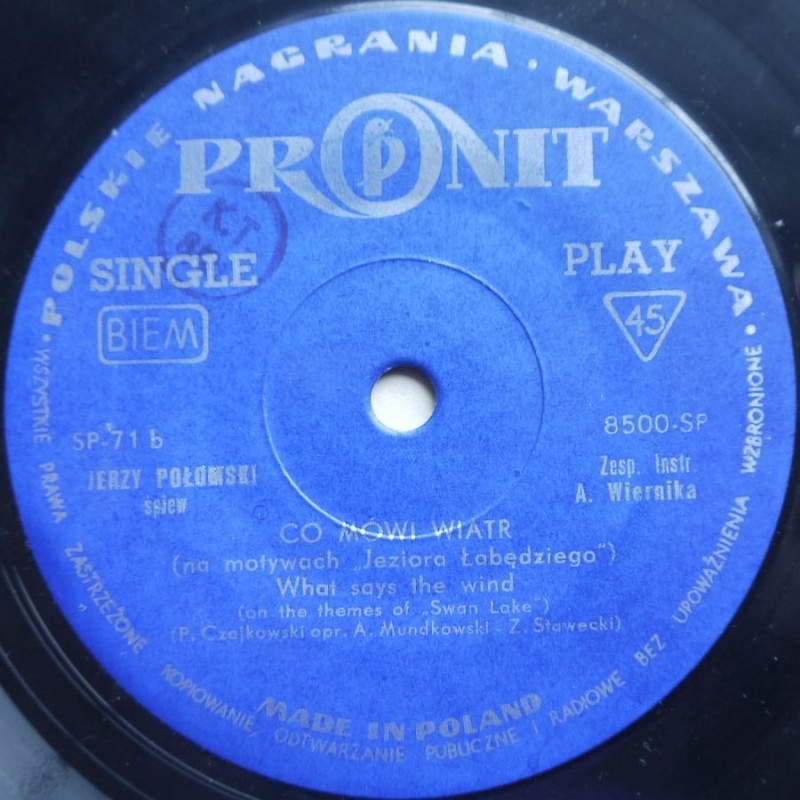 Połomski Jerzy - Arlekin / Co Mówi Wiatr