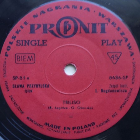 Przybylska Sława - Tbiliso / Noc wie o wszystkim