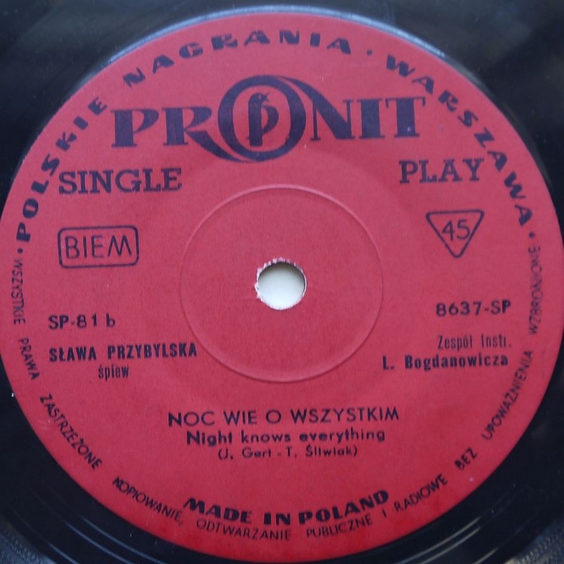 Przybylska Sława - Tbiliso / Noc wie o wszystkim