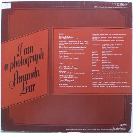 Amanda Lear - I am a Photograph