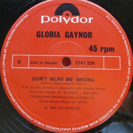 Gloria Gaynor - Ain't No Bigger Fool (12”)