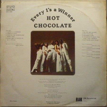 Hot Chocolate - Every 1's a Winner