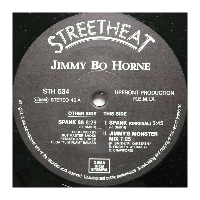 Jimmy Bo Horne - Spank 88 (12”)