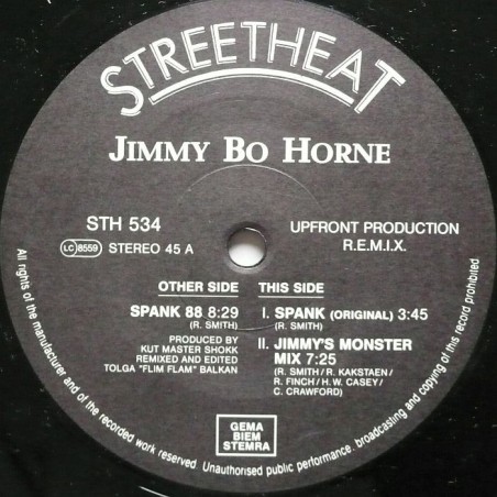 Jimmy Bo Horne - Spank 88 (12”)