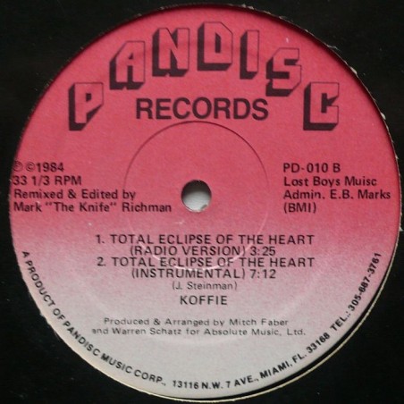 Koffie - Total Eclipse Of The Heart (12”)
