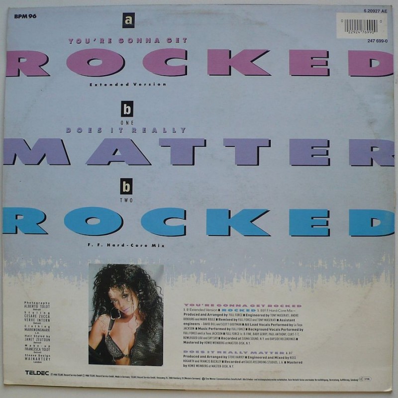 La Toya Jackson - You're Gonna Get Rocked (12”)