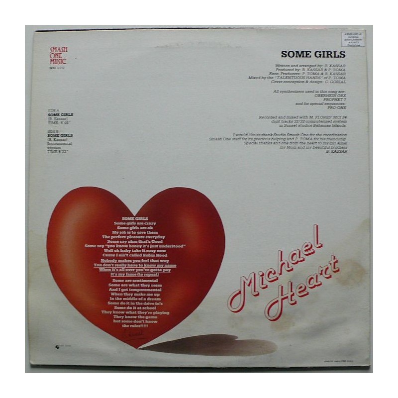 Michael Heart - Some Girls (12”)
