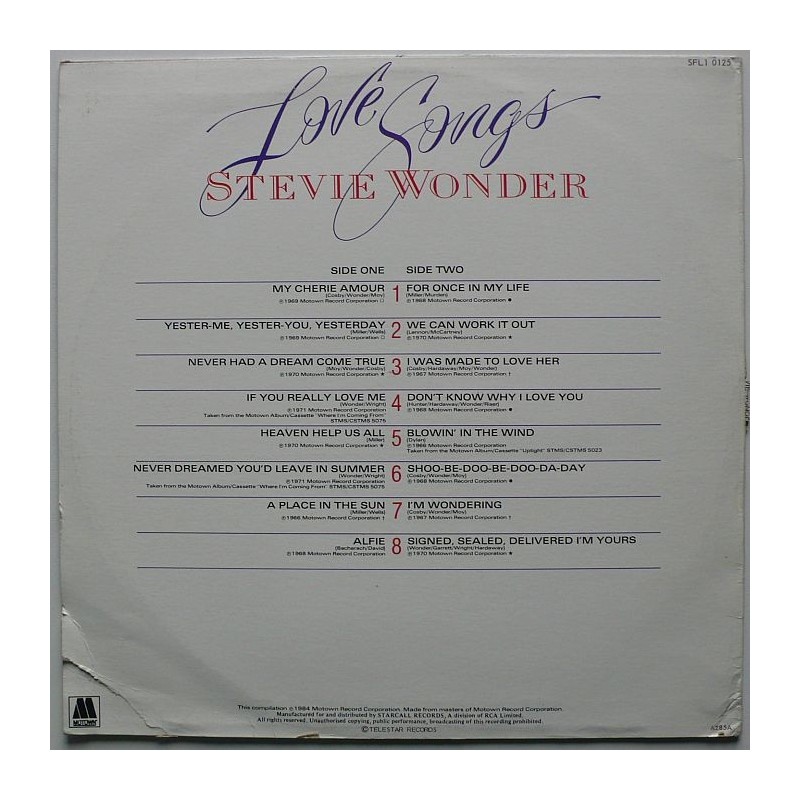 Stevie Wonder - Love Songs