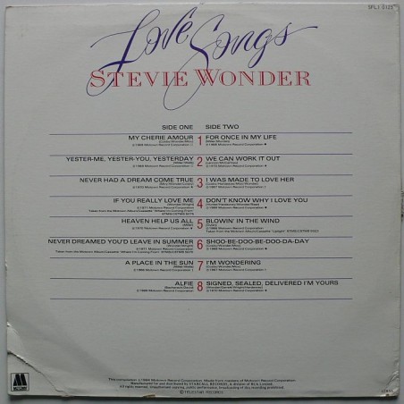 Stevie Wonder - Love Songs