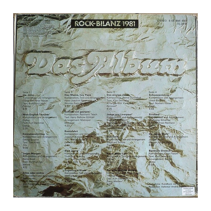 Składanka - Rock Bilanz 1981 – Das Album (2lp)