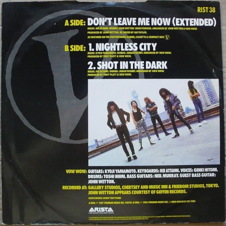 Vow Wow - Don't Leave Me Now (12”)