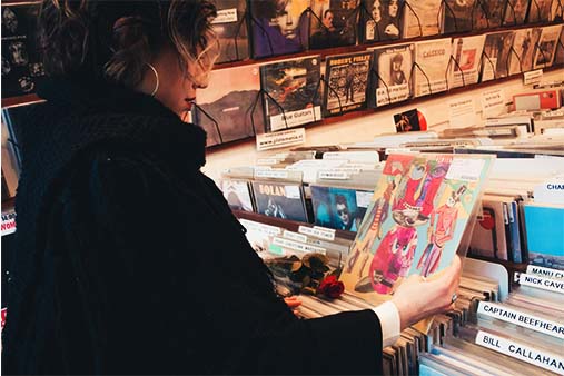 Komis z płytami winylowymi